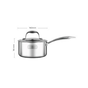 Quánh Inox 3 lớp cao cấp đáy liền Trimax XS EL-3745 size 16cm -4