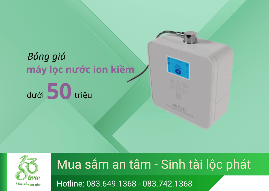 Máy lọc nước ion kiềm giá bao nhiêu